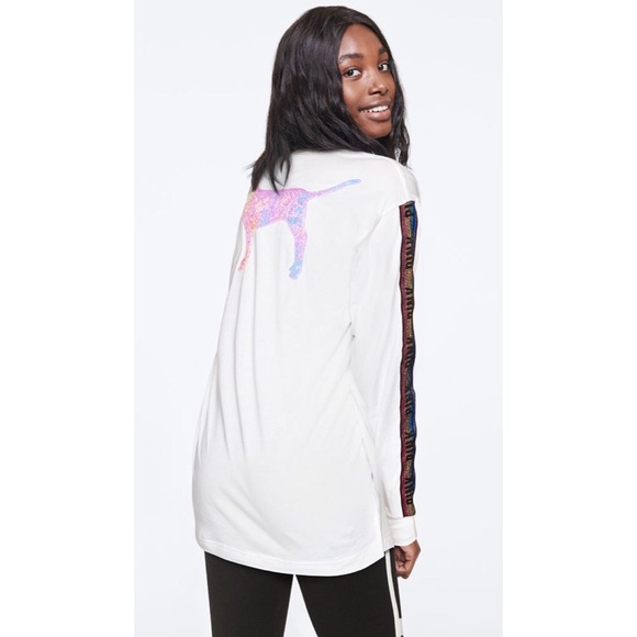 PINK Victoria's Secret Tops - TRADED: VS PINK Bling Campus Long Sleeve